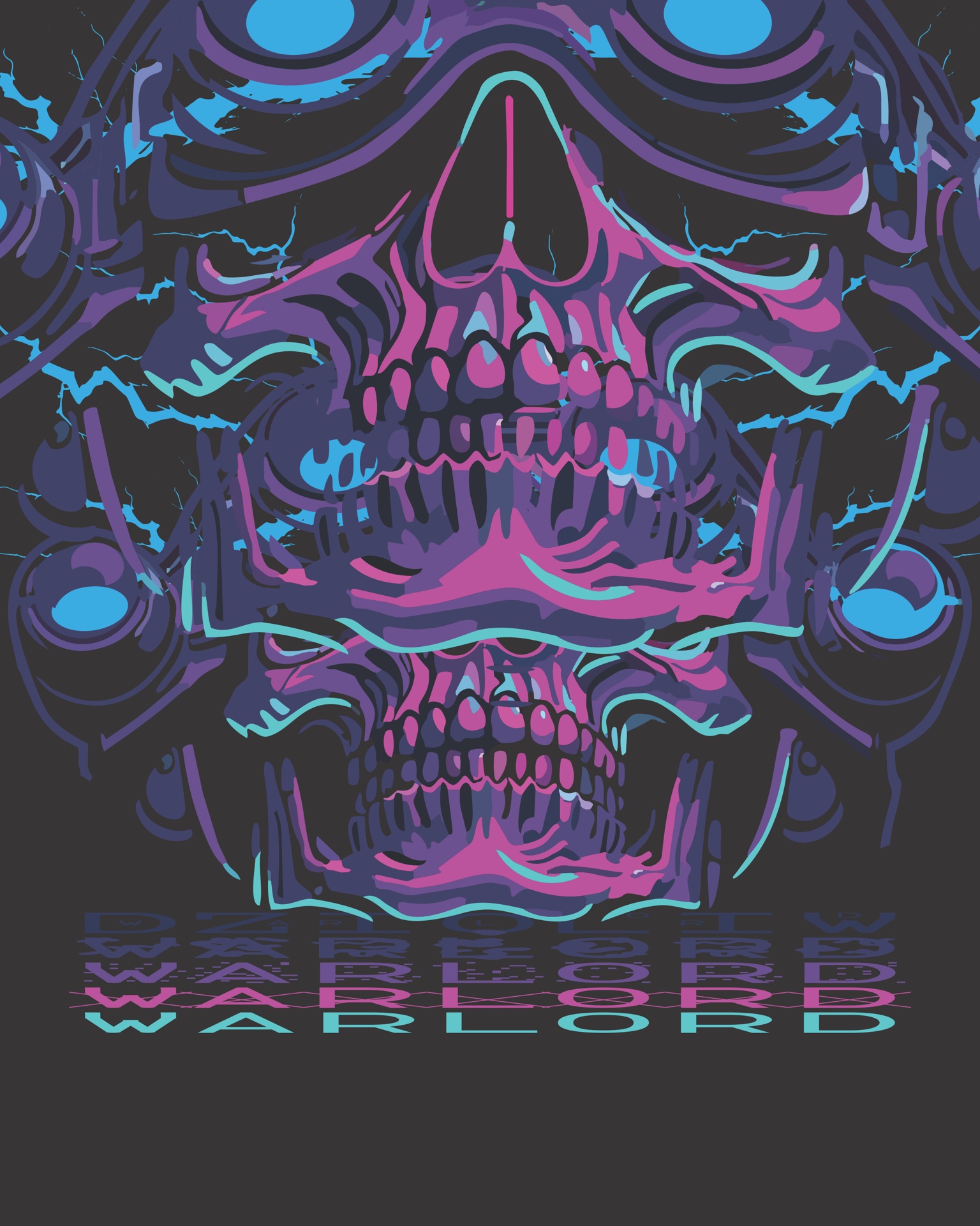 Miami skull apparel graphic